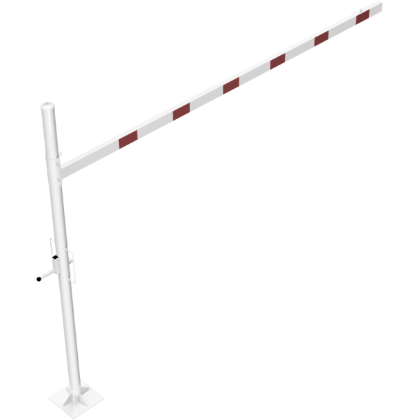 Height restriction barrier | cross tube length: 4000 mm | for padlock | to be fixed by plugs